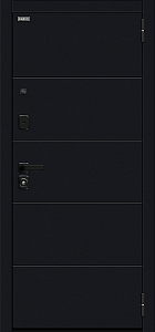 Товар Дверь Флэт/SBlack Black Shell/White Silk BR6170