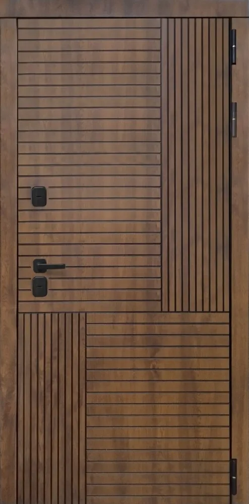 Фото Дверь ДвериПРО Авеста ФЛ-659 (12мм, nussbaum+черная патина винорит) DPRO195566